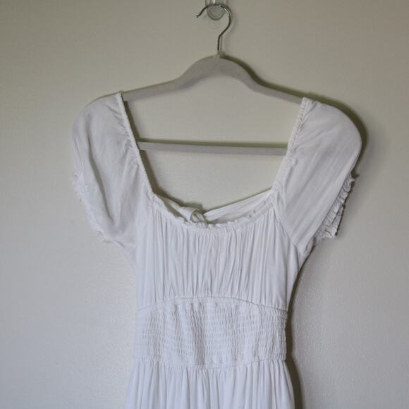 NWOT Hollister Midi White Boho Dress with Pockets XS - Picture 11 of 13